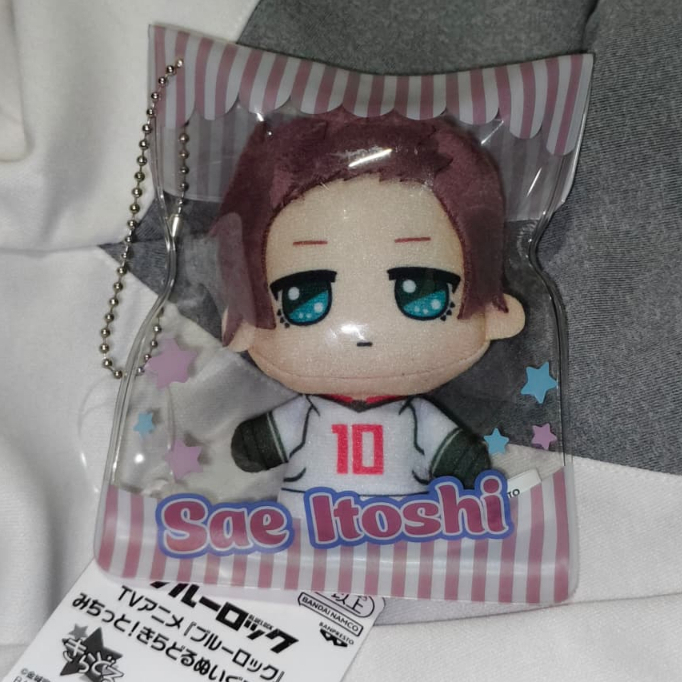 (Official Merch) Boneka Chibi Michitto kiradoru Plush Doll Blue Lock Sae Itoshi Version Vol.1