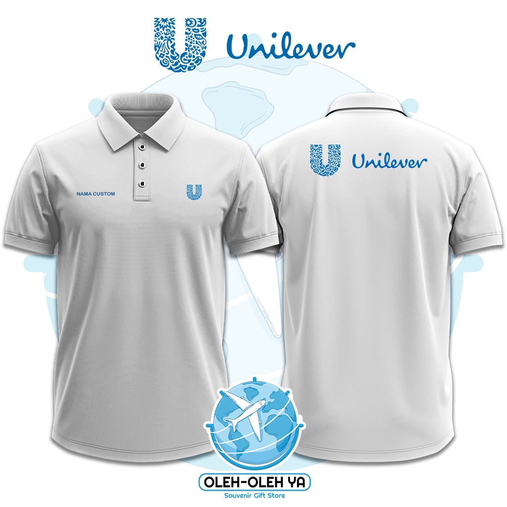 Oleh Oleh Ya Kaos Kerah Wangki Polo Shirt Kaos Kerja Wangki - Unilever Indonesia - Sablon DTF Bordir