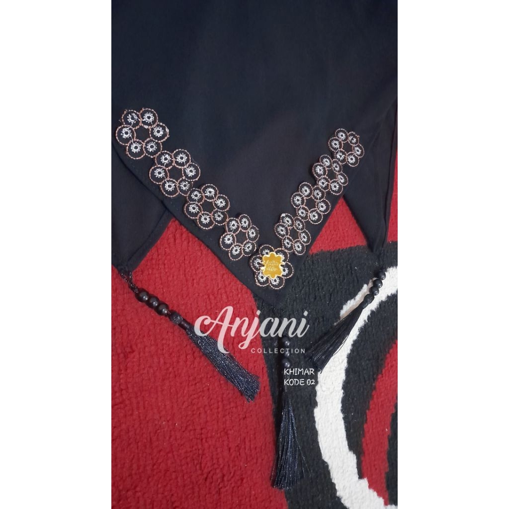 Khimar resleting tasel kode 02 free tutup cadar