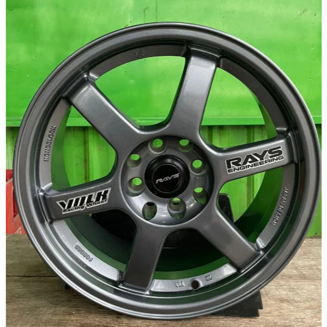 ( PROMO) 1 SET VELG BARU BAN SECOND TE37 R16 H8 Vcd 100/114,3 Lbr 7 ET 40 Wrn Gun Metal Gloss