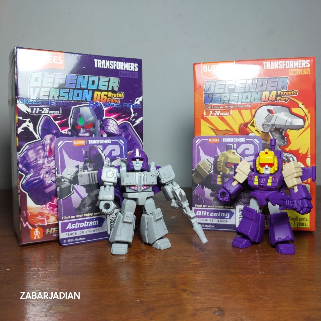 Blokees Transformers Defender Version Astrotrain & Blitzwing
