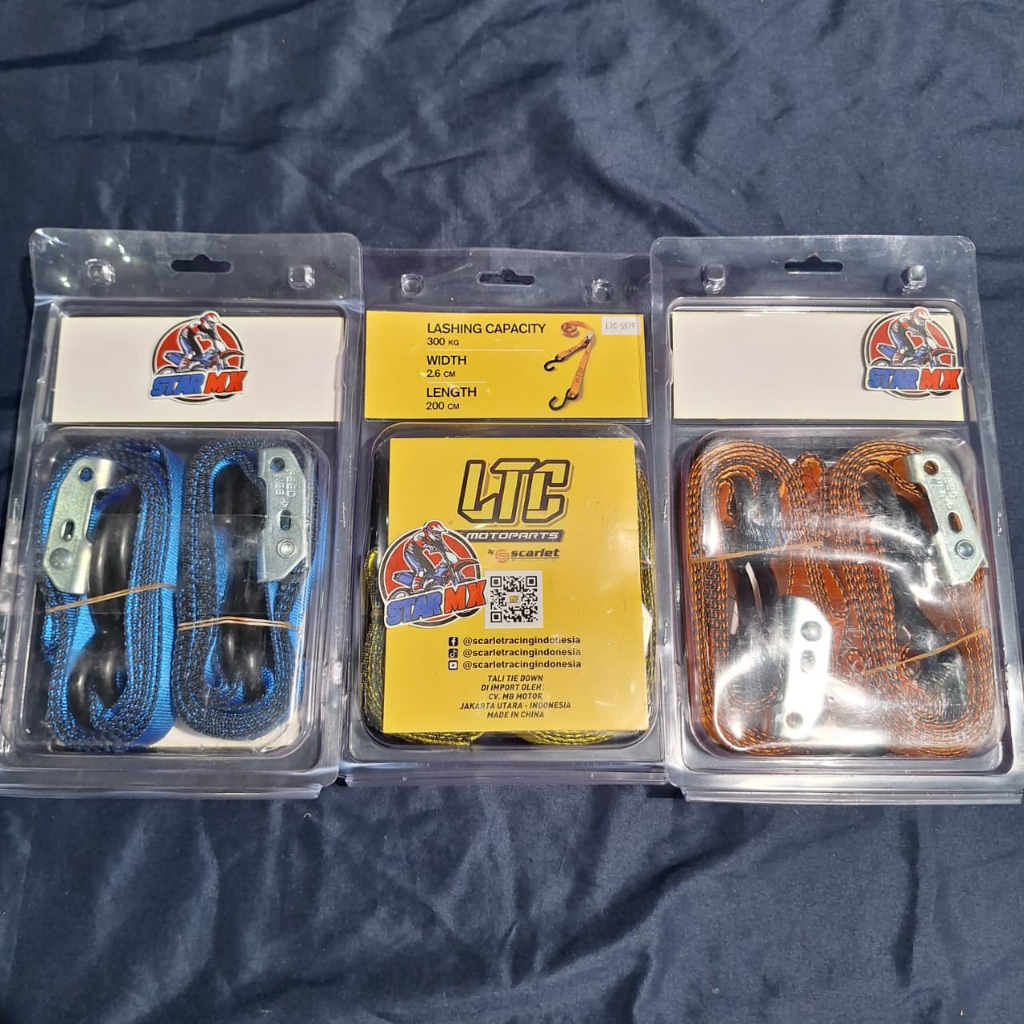 tali tie down LTC tali tie down TIE DOWN MOTOR TRAIL STRAPS Pengikat Motor Trail LTC tie down NOT EX
