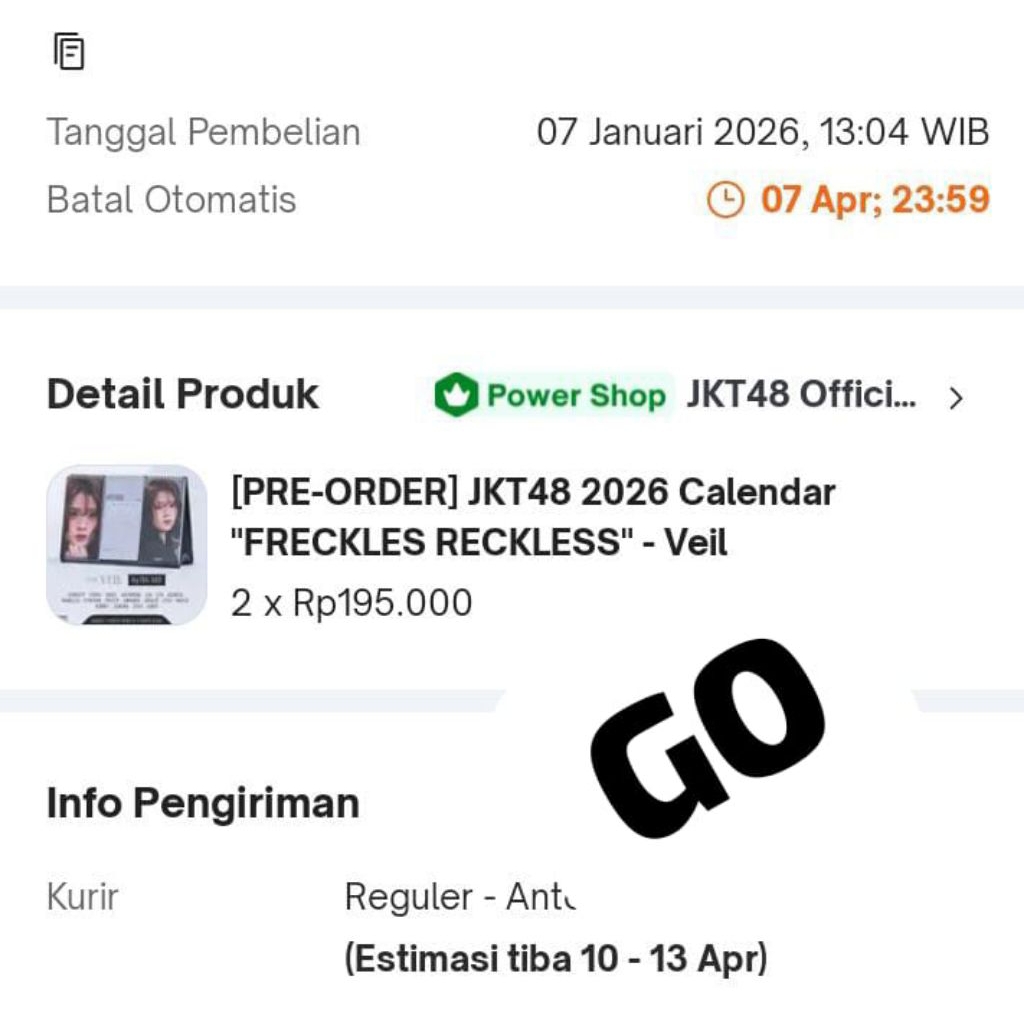 PO KALENDER JKT48 2026 -Veil