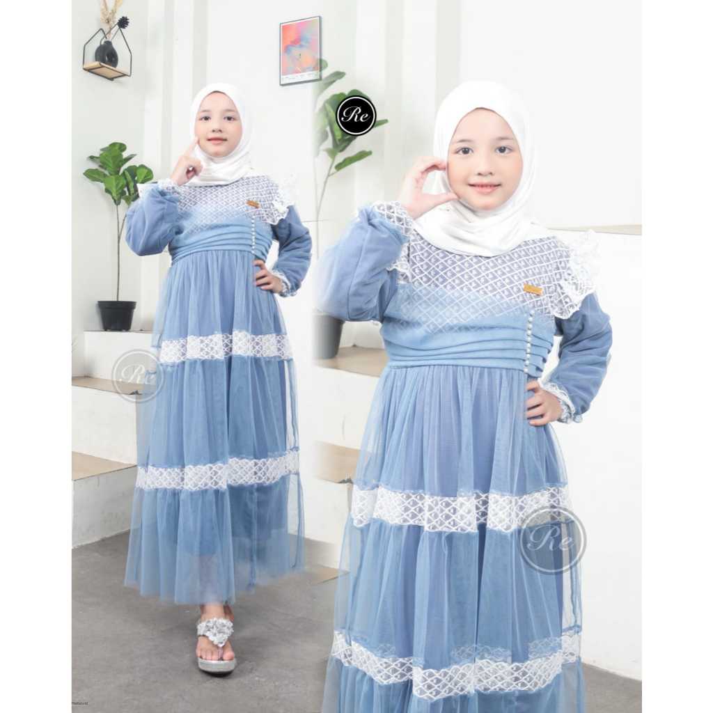 TIARA DRESS // Gamis Anak 3 tahun - 15 Tahun gamis burkat mewah anak perempuan Model korea gamis pes