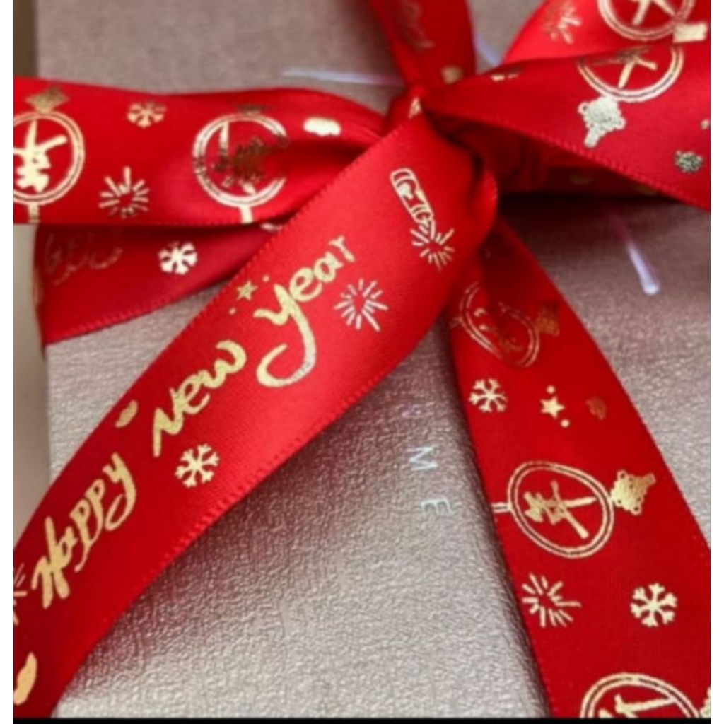 pita kado Imlek , tahun baru cina, hiasan kado , souvenir , hampers (per meter)