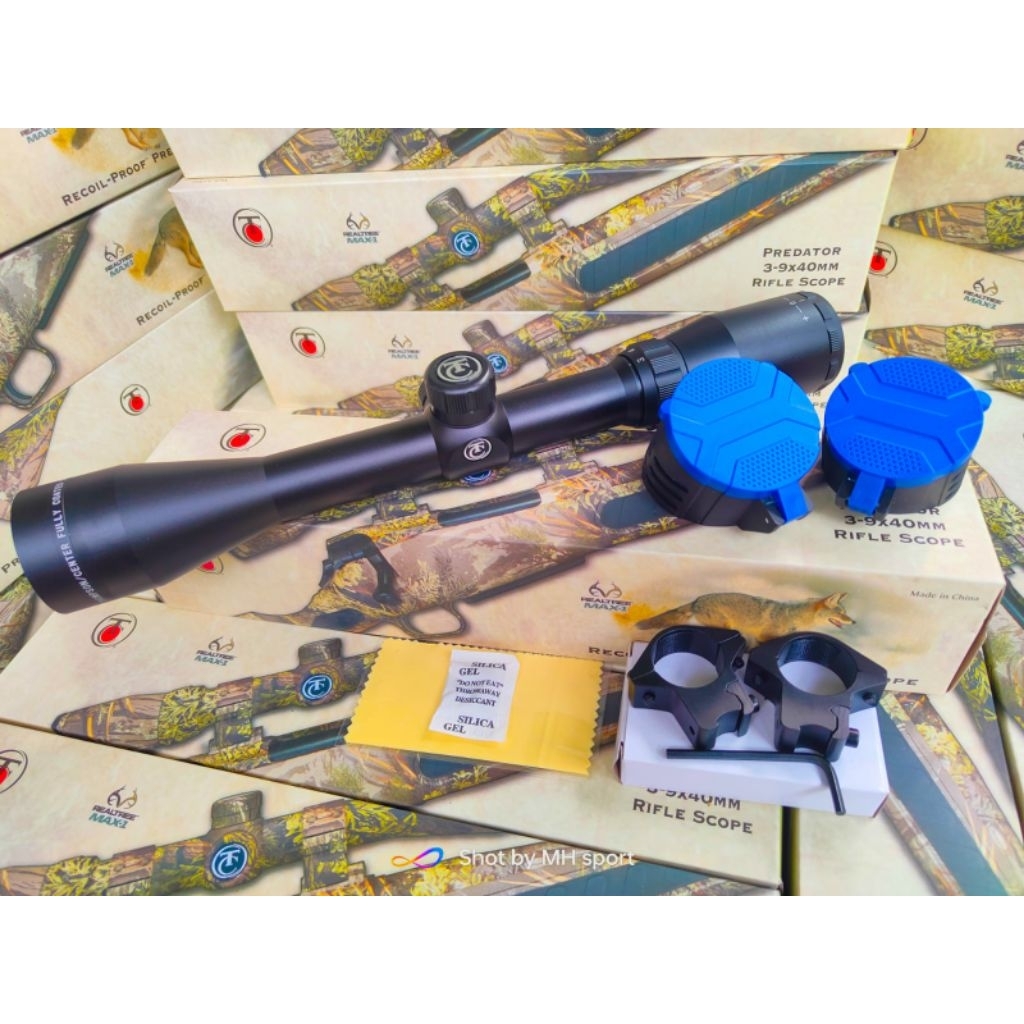 telescope tc predator 3-9x40 retikel mildot, HK angka