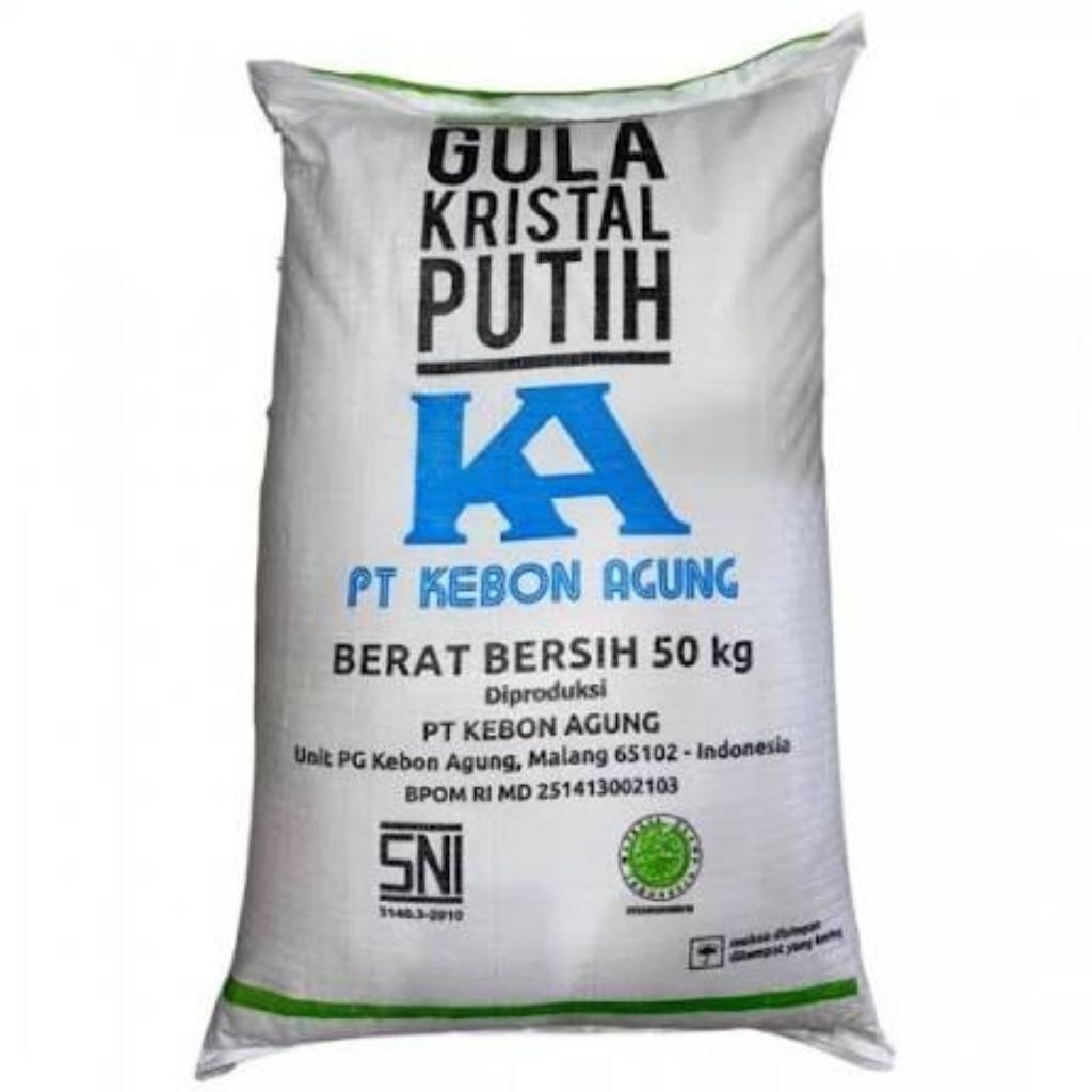 (VM) GULA KBA dan Raja Gula gula kristal putih 50kg