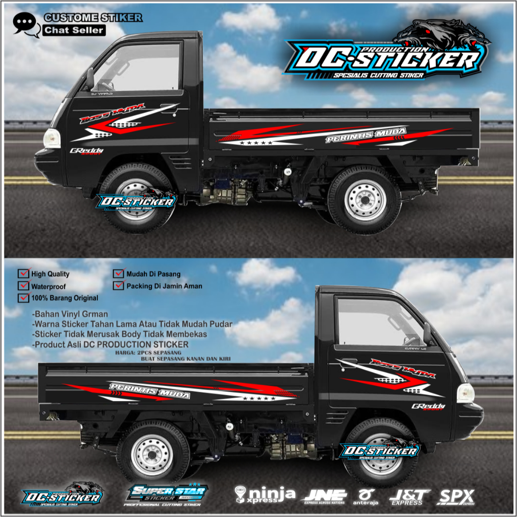 Stiker Stiker Aksesoris Mobil Pick Up Suzuki Carry Perintis Muda Terbaru