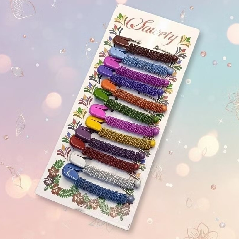 PENITI INDIA HIJAB I PENITI JILBAB | PENITI RAINBOW ISI 12 PCS | PENITI INDIA MURAH I BROS TUSPIN