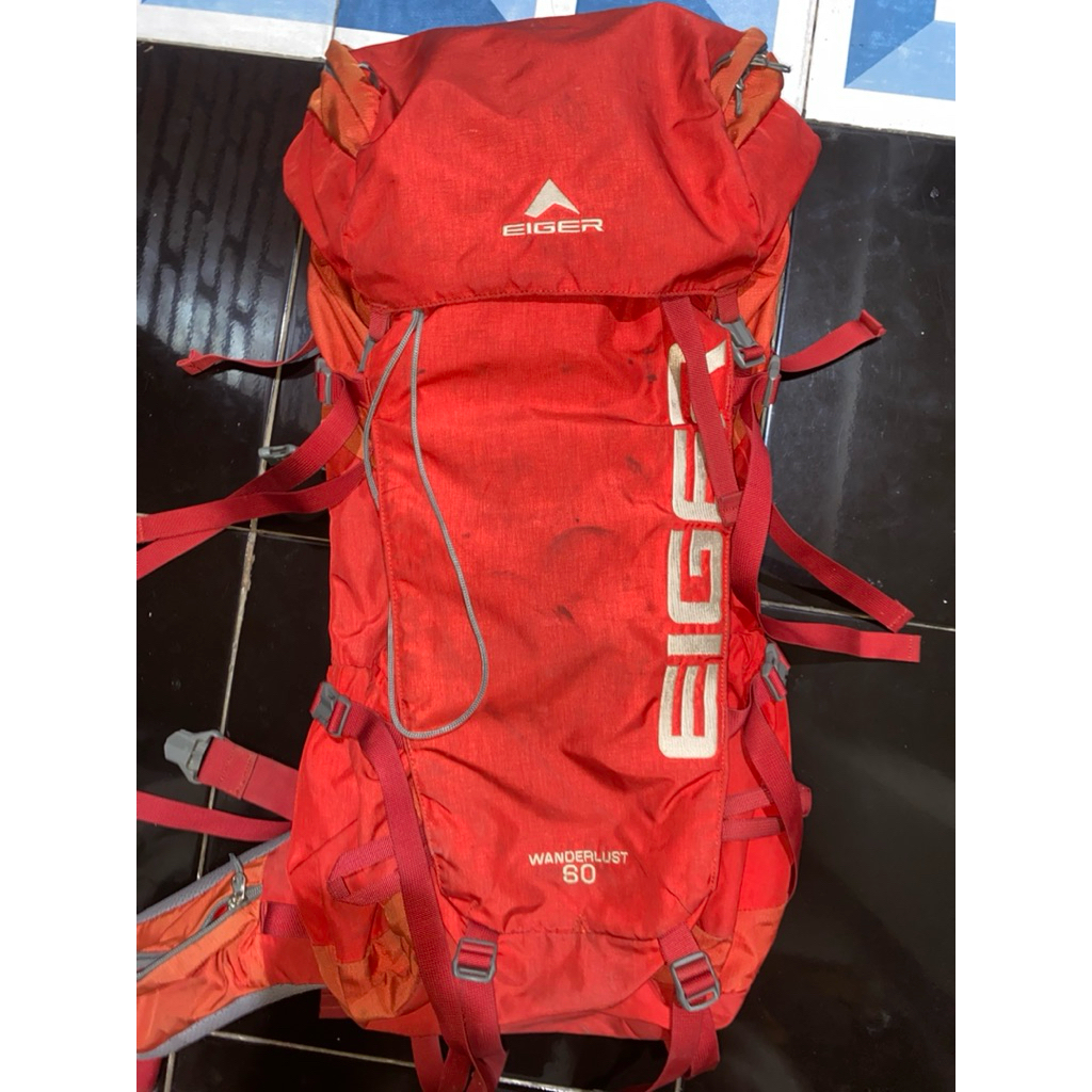 Eiger Wonderlust 60L Second, Tas Carrier Bekas