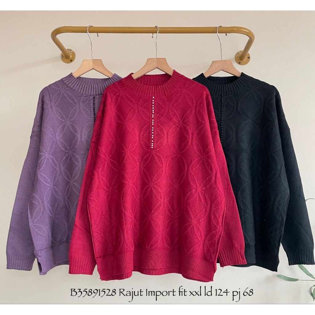 Atasan rajut jumbo premium