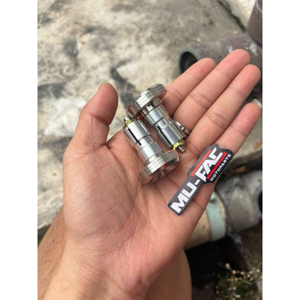 jalu stang titanium gepeng bandul setang titan asli mufac bandul stang universal variasi motor