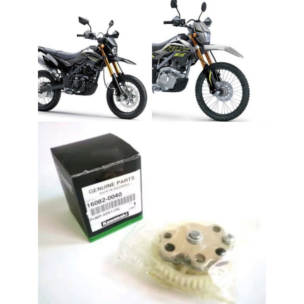 pompa oli mesin klx150 oil pump KLX150 original kawasaki