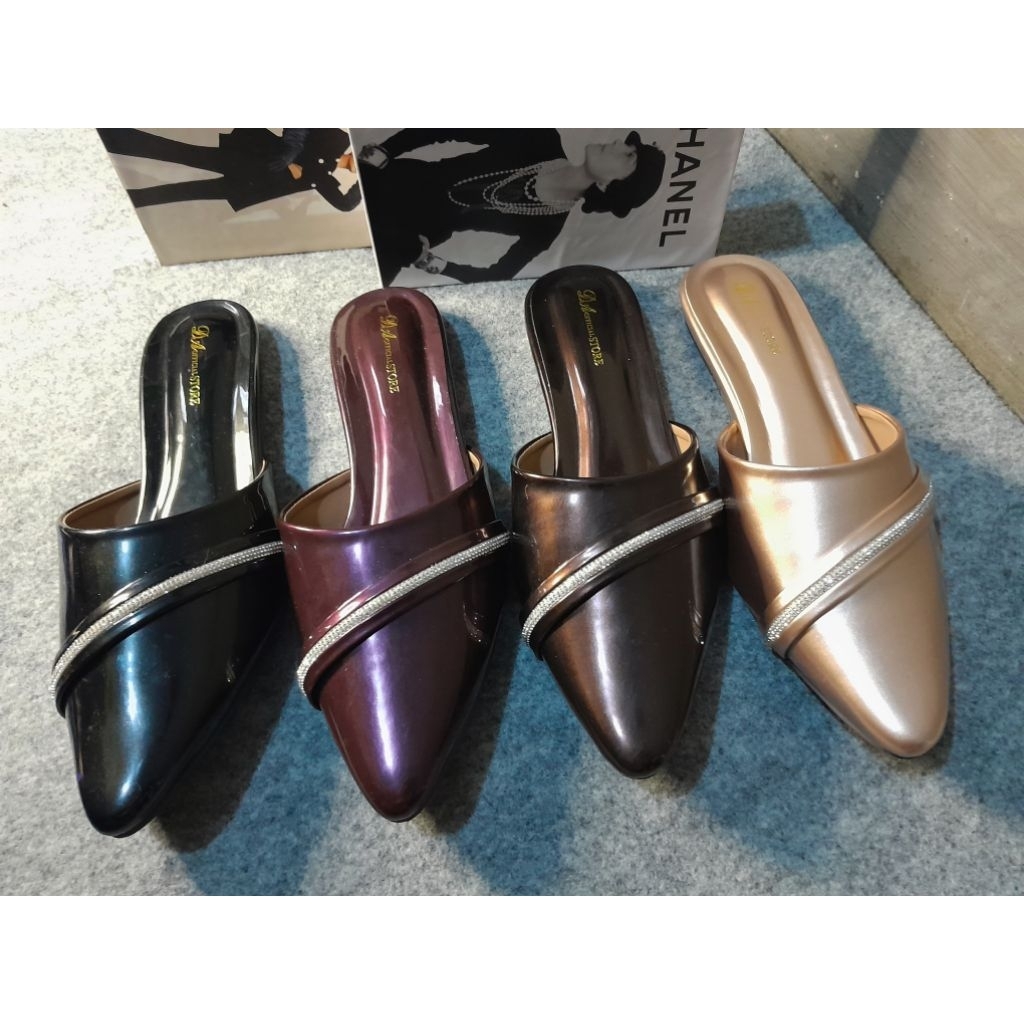 sepatu wanita sandal mules big size jumbo 37-45