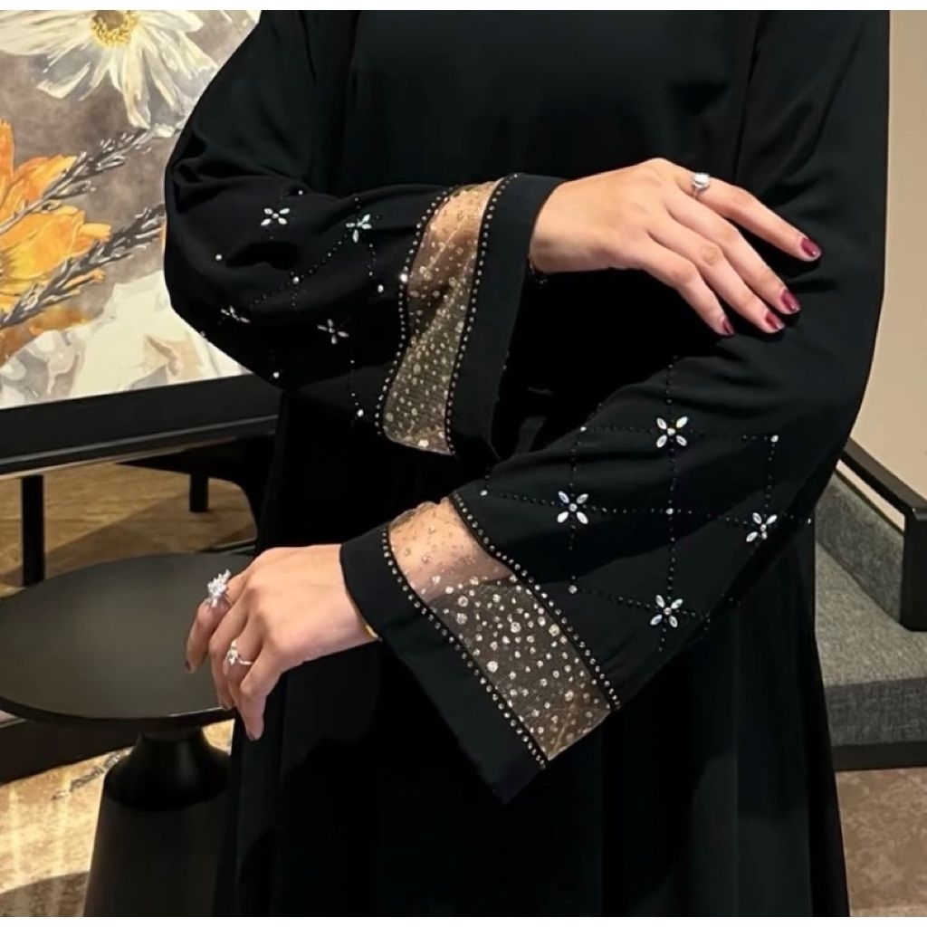 Abaya Qonita Payet Premium Gamis Mesir Abaya Umroh Dan Haji Gamis Terbaru Lebaran 2026
