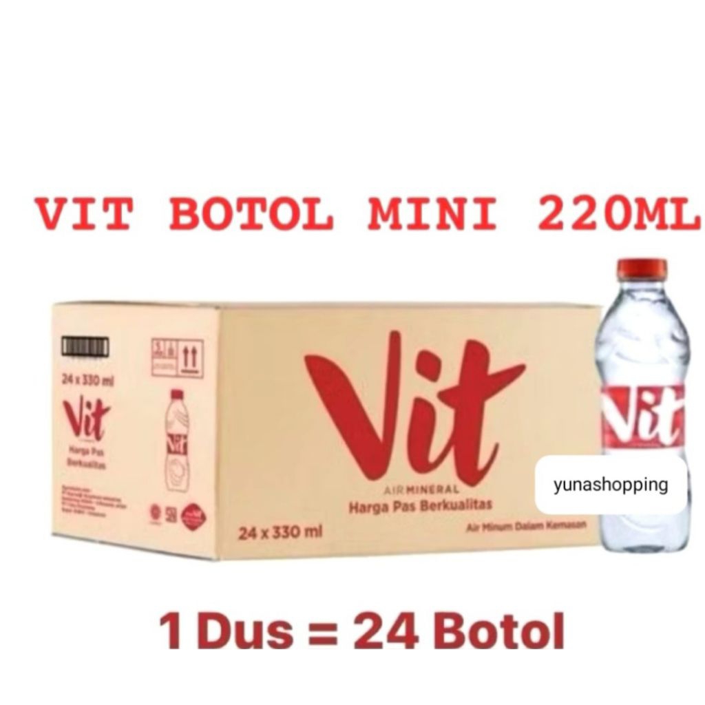 Vit Moksa air mineral 220ml x 24 botol