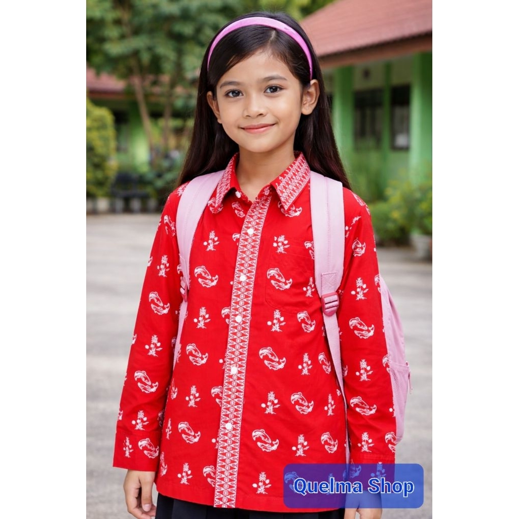 SERAGAM BATIK SD KOTA BEKASI LENGAN PANJANG