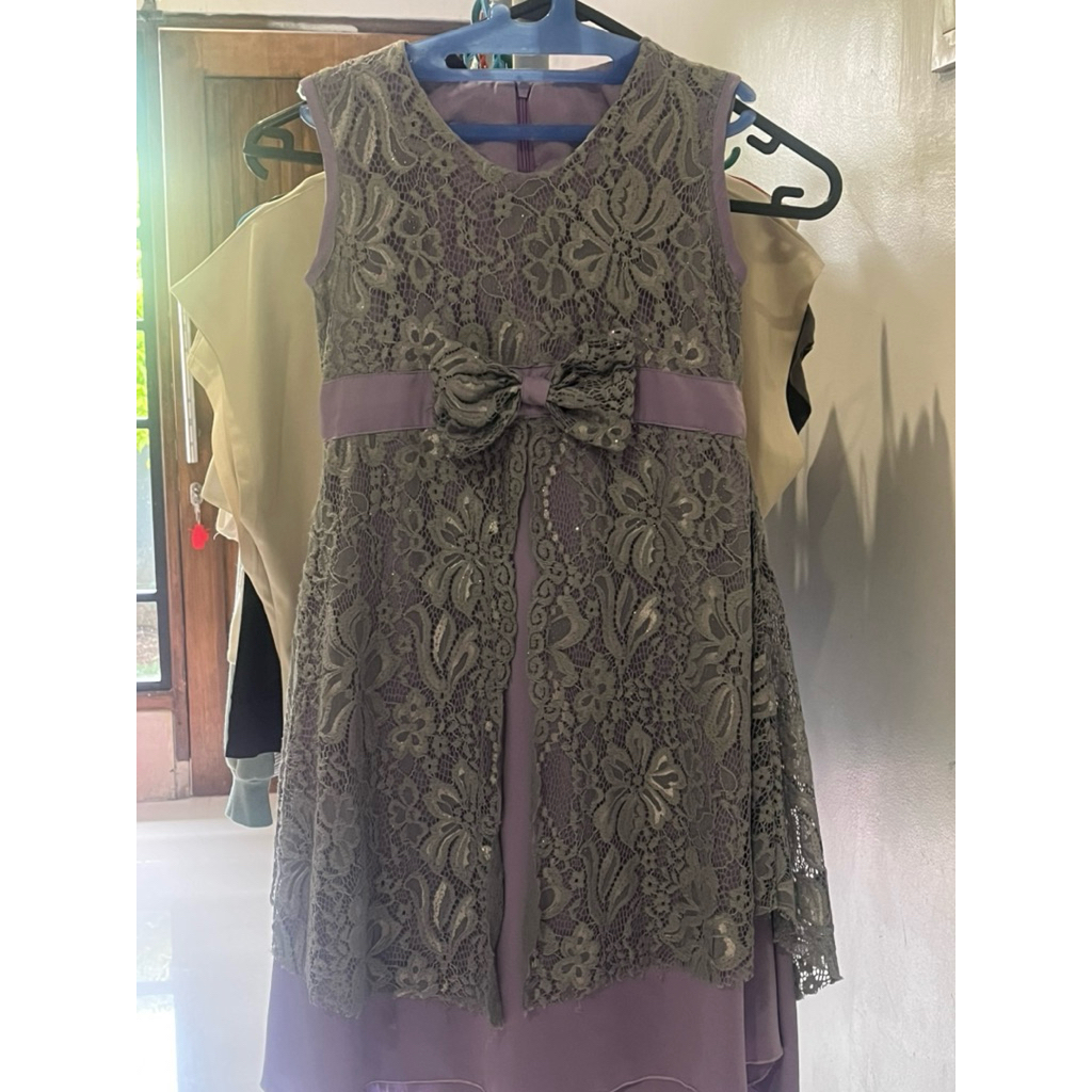 dress anak lilac