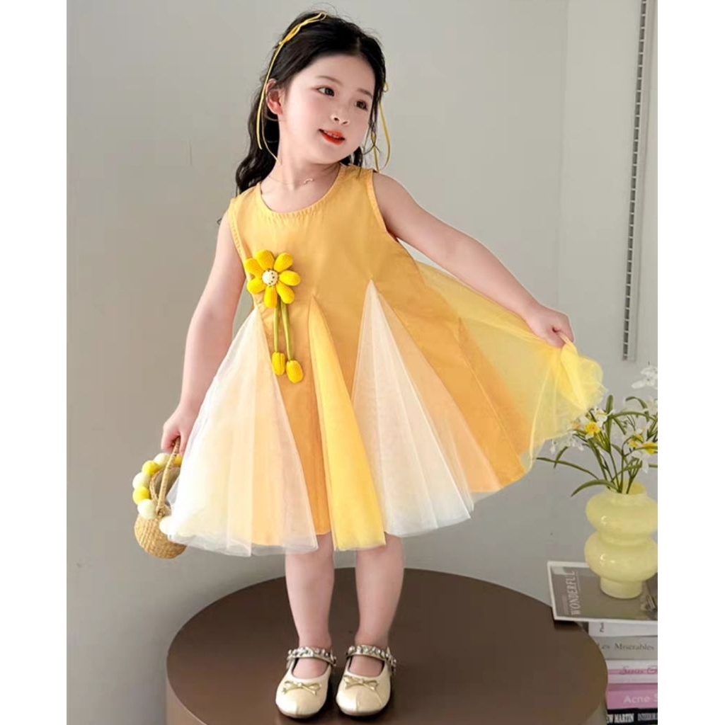 Dress Tile Gemoyy BKK +Pin Bunga