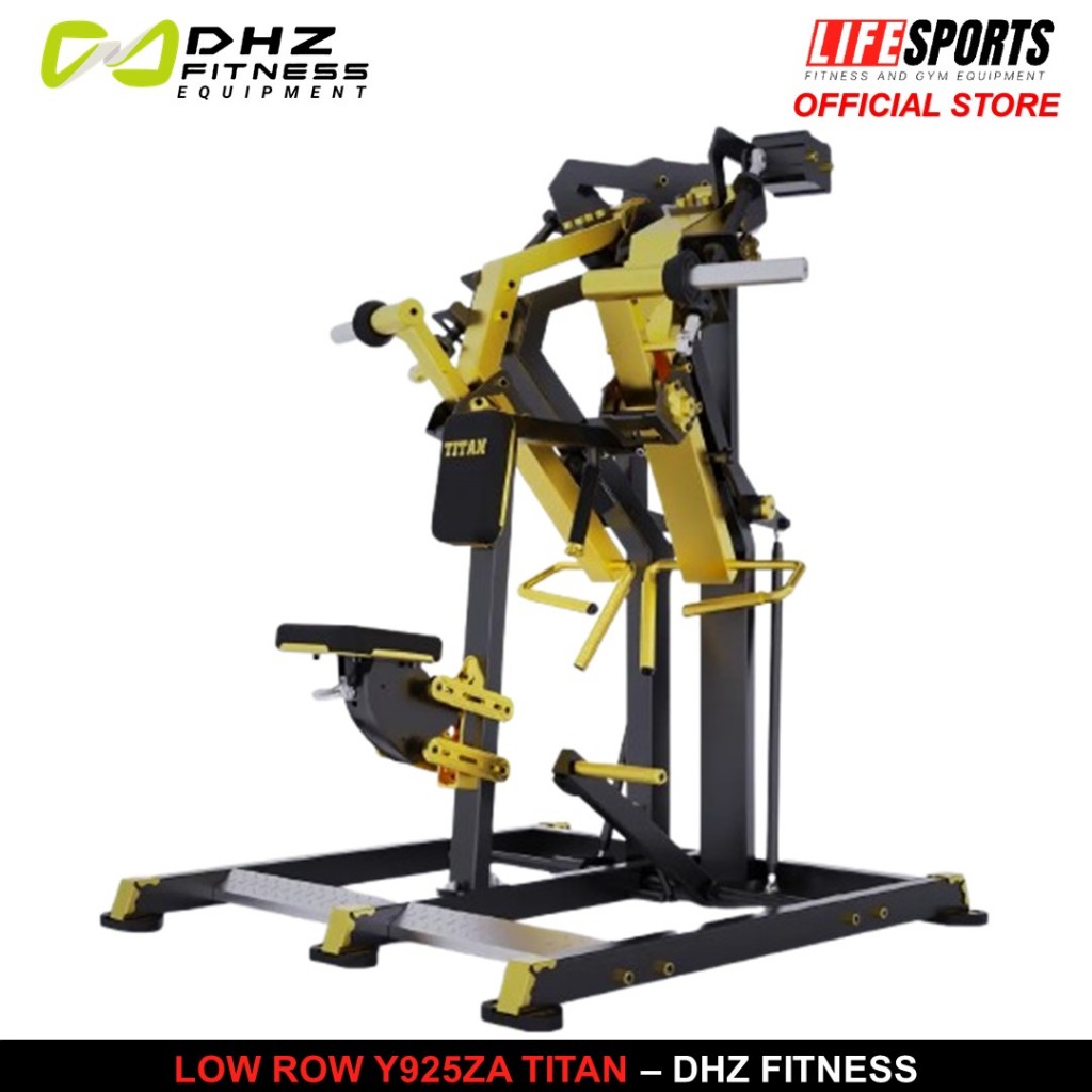 Lifesports - New Alat Olahraga Fitness Golden Low Row Machine Titan Series DHZ Y925ZA Plate Loaded