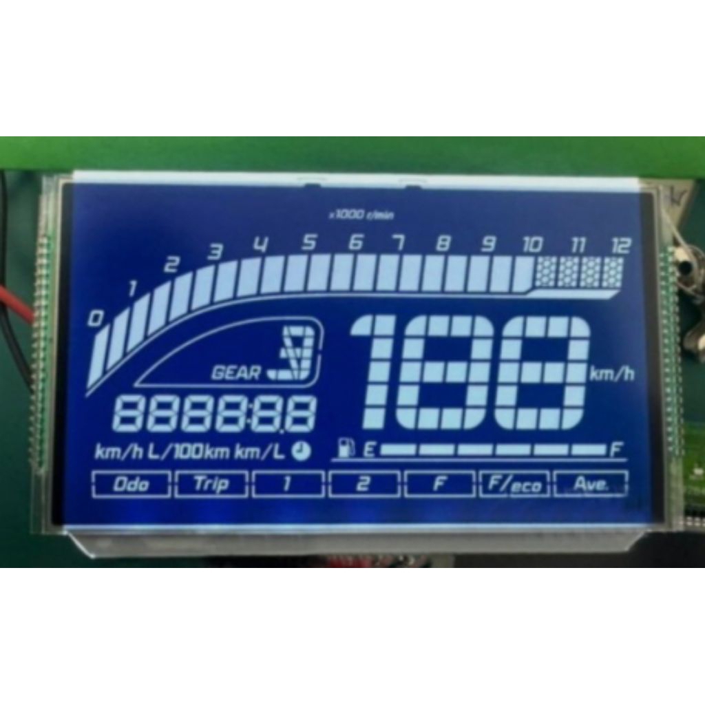 polarizer Polaris perbaikan lcd spedometer MX king 150 V2 bagian bawah negatif