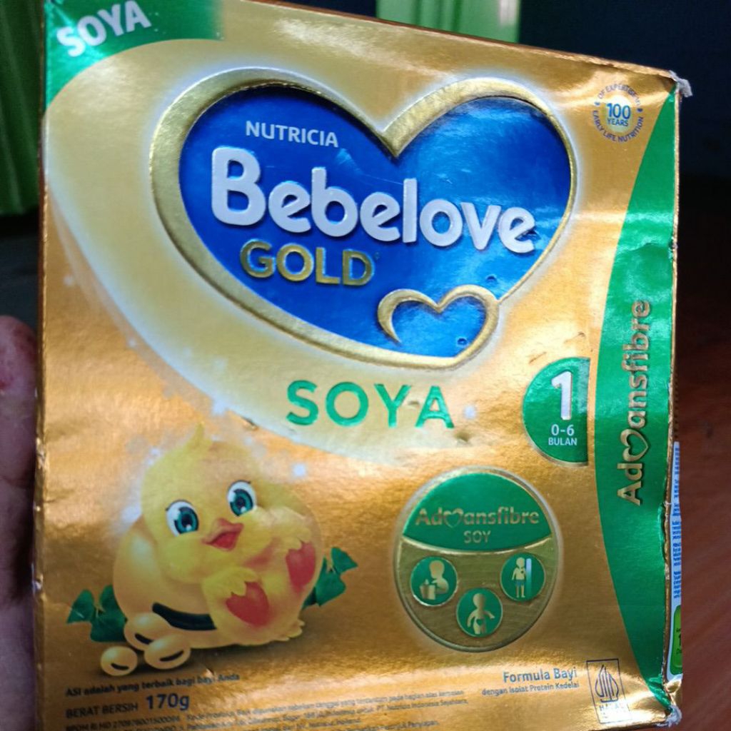 BEBELOVE SOYA 0-6 BULAN. 6x170g