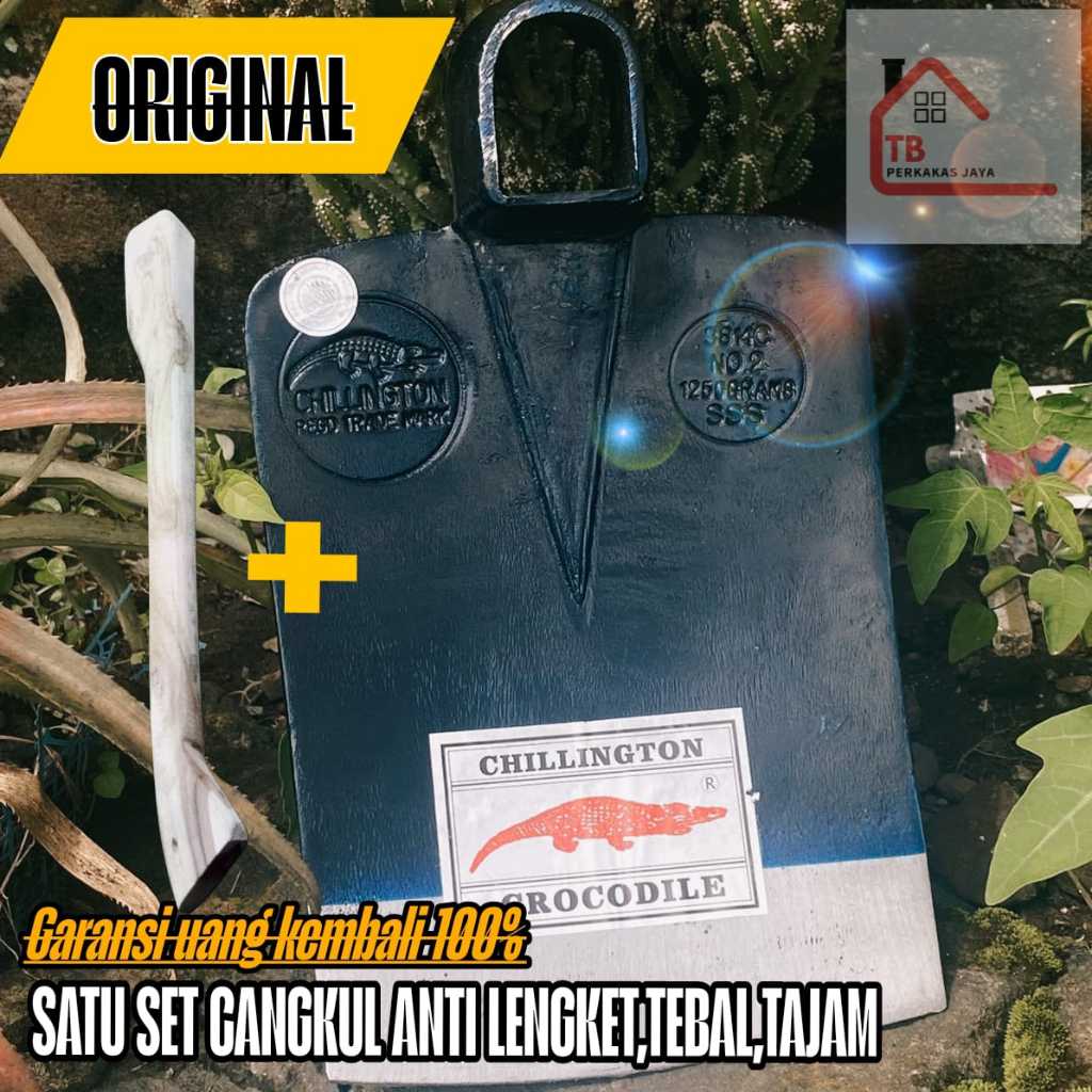 CANGKUL CROCODILE BUAYA Original Anti Lengket Tajam Dan Tebal 3mm Cangkul Tanah Cangkul Pasir