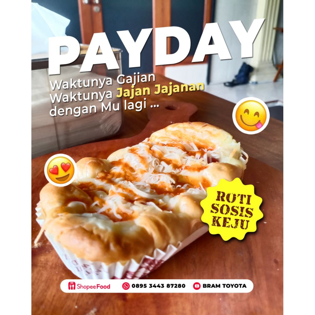 Roti Sosis Keju