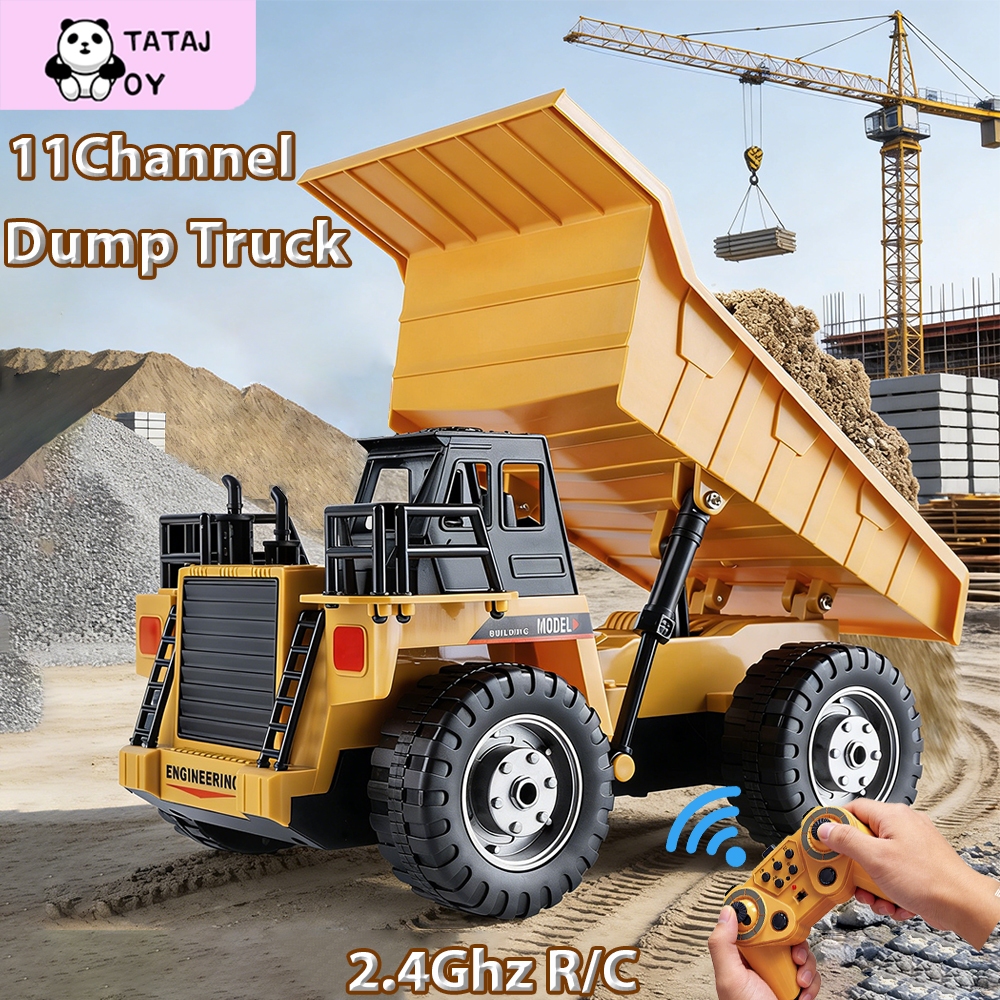 Tatajoy RC Dump Truck 1:20 2.4Ghz Truk Remote Control Besar 11Channel Truk Remote Control mobil mobi