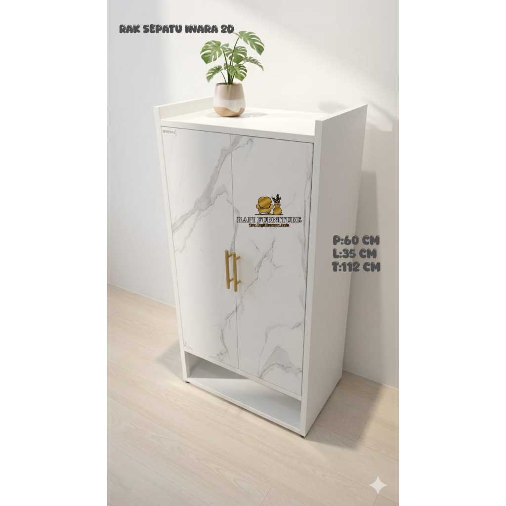 RAK SEPATU INARA 2D RAK SEPATU SANDAL RAK MINIMALIS PONTIANAK
