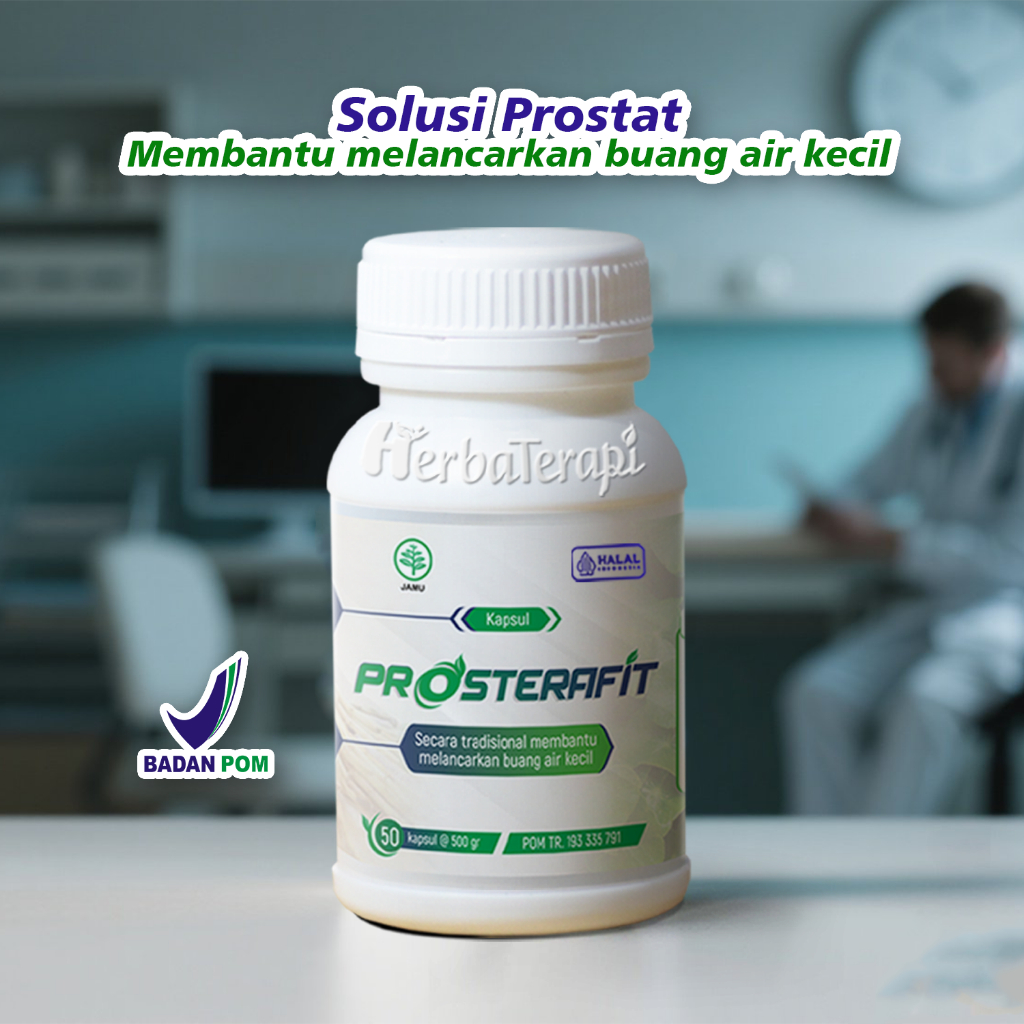 Prosterafit Obat Herbal Prostat - Atasi ISK Kencing Tidak Tuntas Tersendat Lancarkan buang air kecil