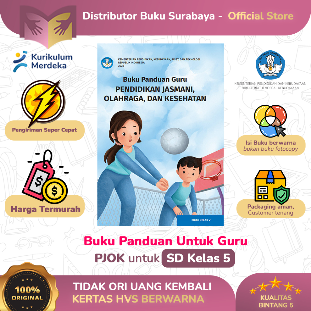 Buku Panduan Guru PJOK Kelas 5 SD Kurikulum Merdeka