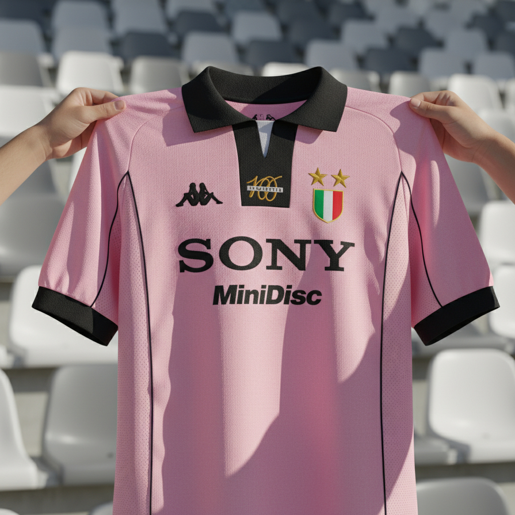 Jersey retro Juventus pink centenary 1997 1998