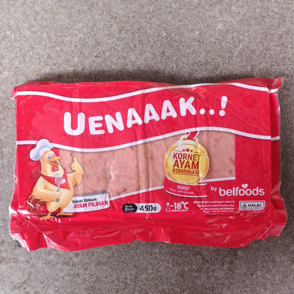 Belfood Uenaaak Kornet Ayam 450 gram