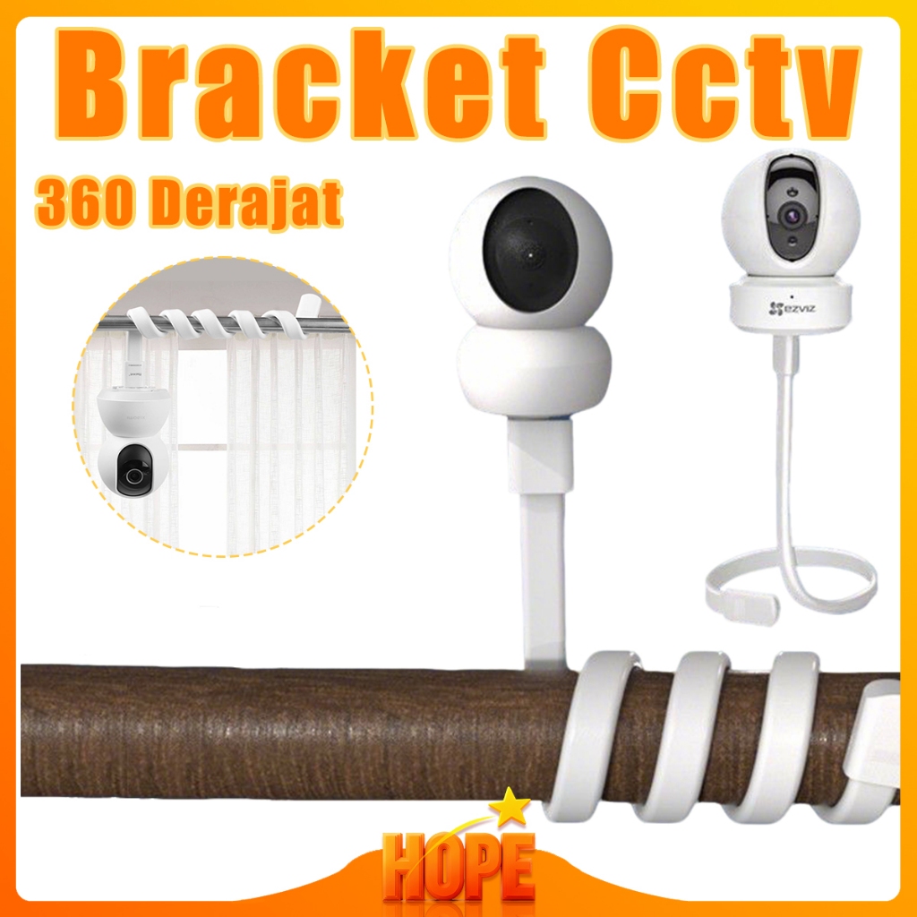 Bracket Baby Monitor CCTV Universal Indoor Fleksibel Tiang CCTV 360 Derajat Holder CCTV Bracket IP C