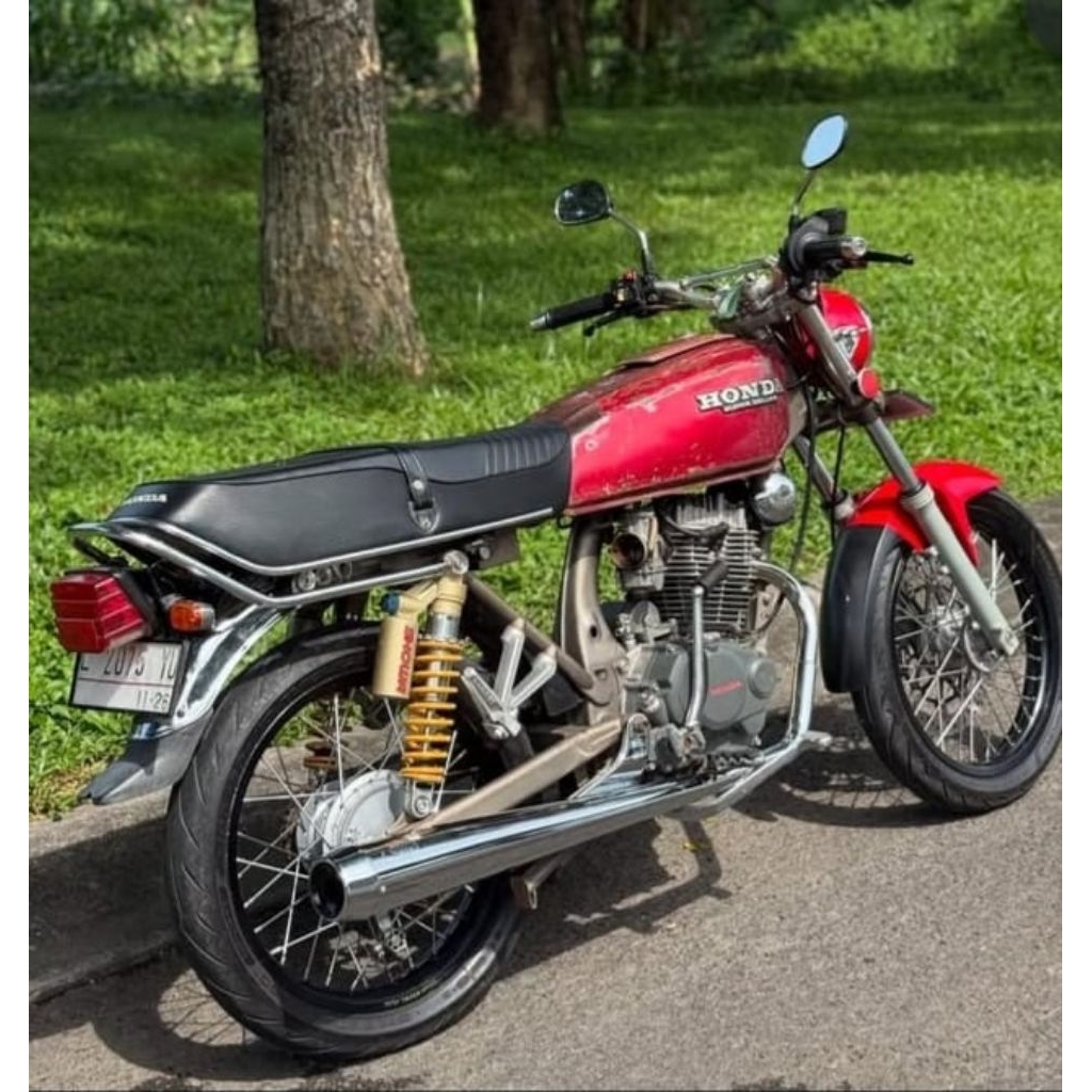 KNALPOT GL100 GL125 RAP MUFFLER FULL CHROME LEHERAN 3235 35RATA & 3538