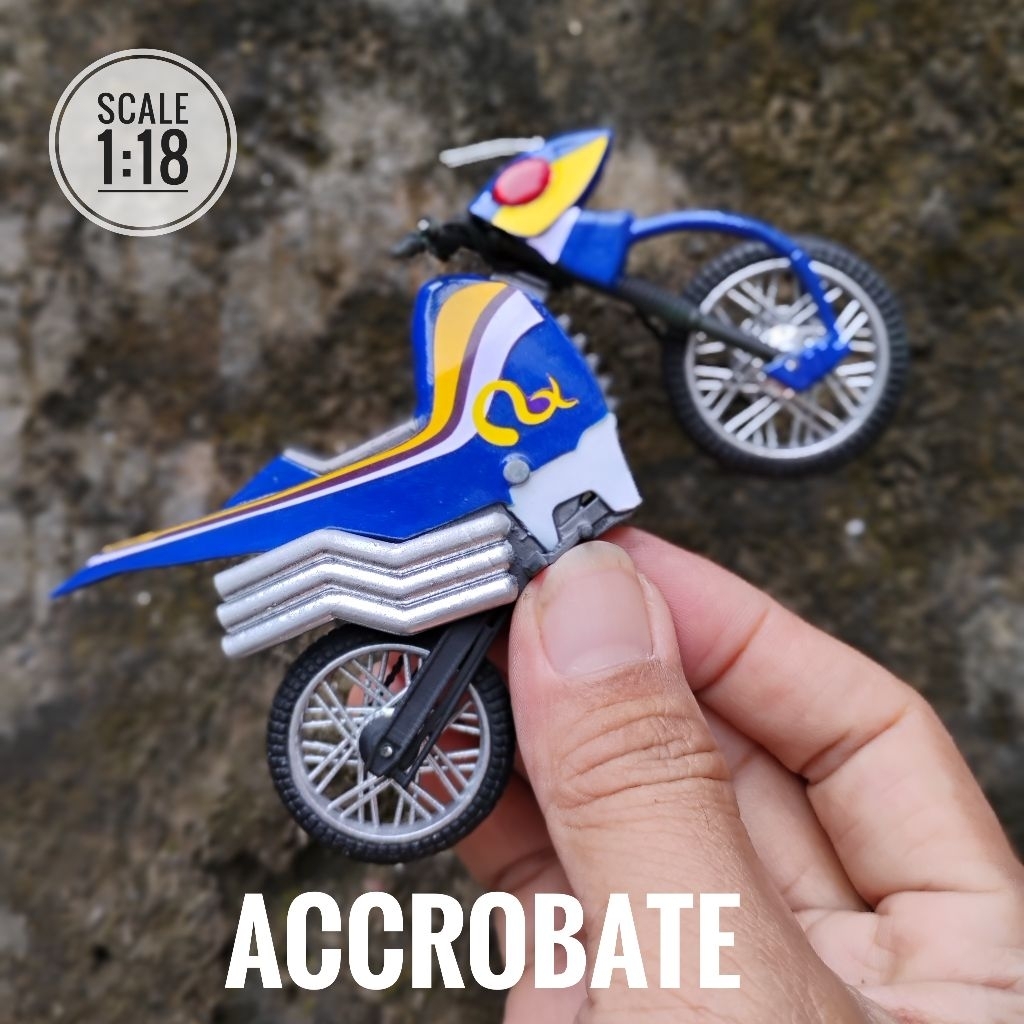 SHODO SKALA 1:18 Diecast miniatur motor Kamen Rider Ksatria Baja Hitam, Battle Hopper, Road Sector, 