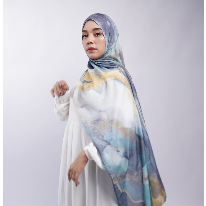 Pashmina Printed Premium Motif Cantik Hijab Muslimah Panjang Bahan Adem Lembut