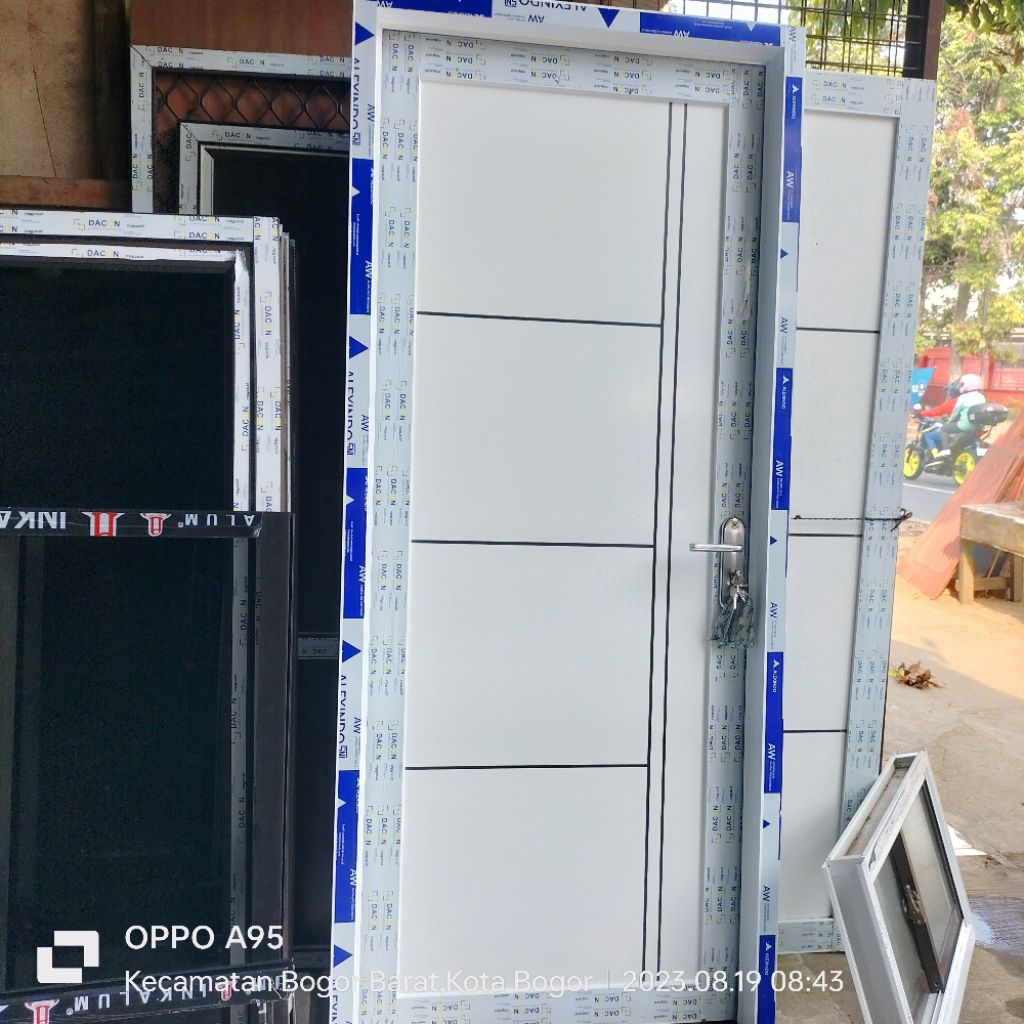 pintu aluminium ACP ukuran 200x80