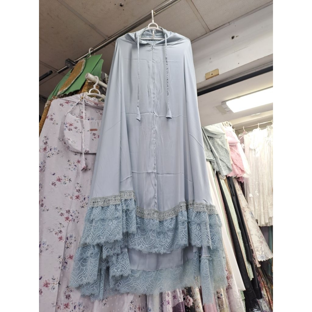 Mukena Armani Silk Renda Rample Mukena Armani Travel Mukena Armani Mewah