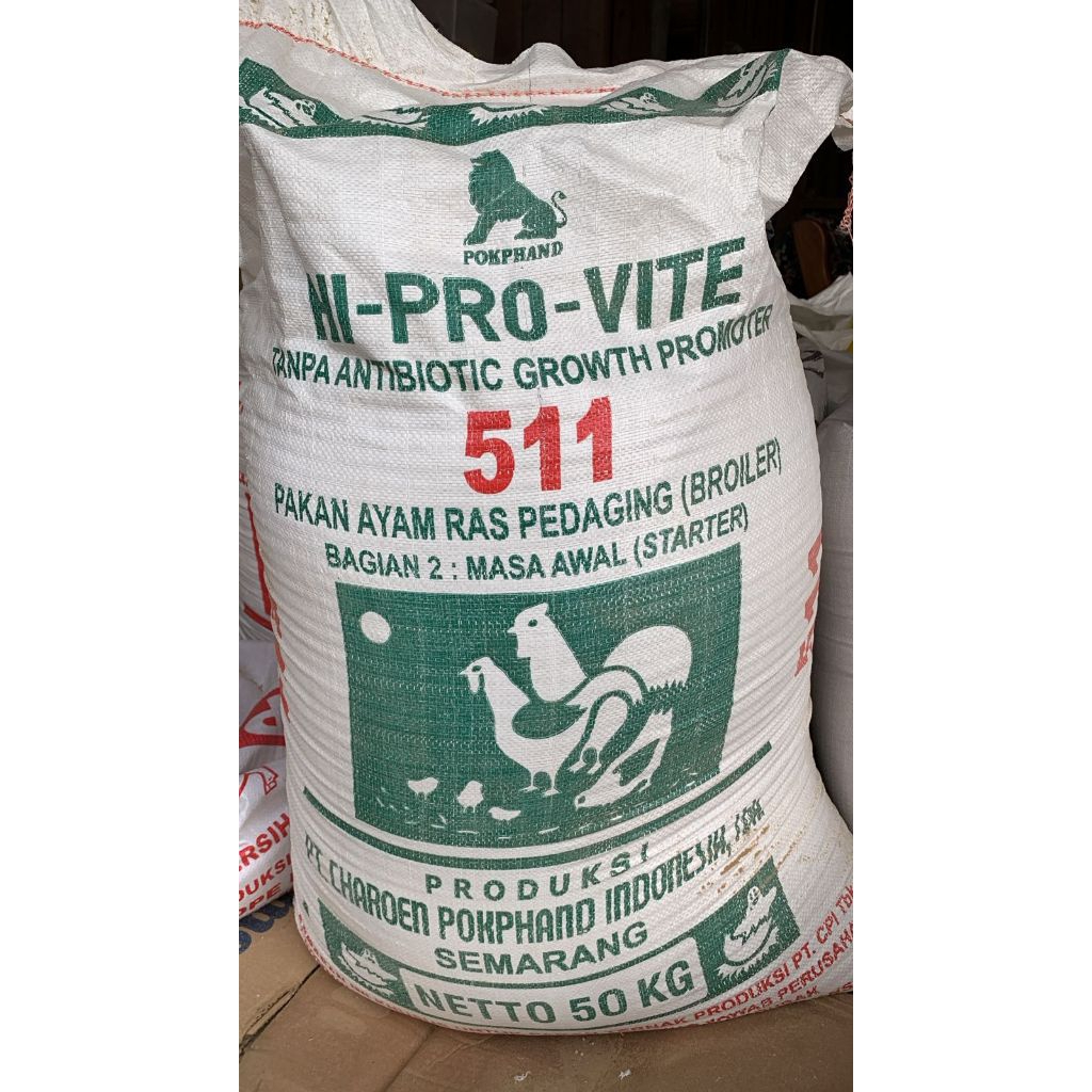 PAKAN AYAM BROILER HI-PRO-VITE 511 | STARTER |