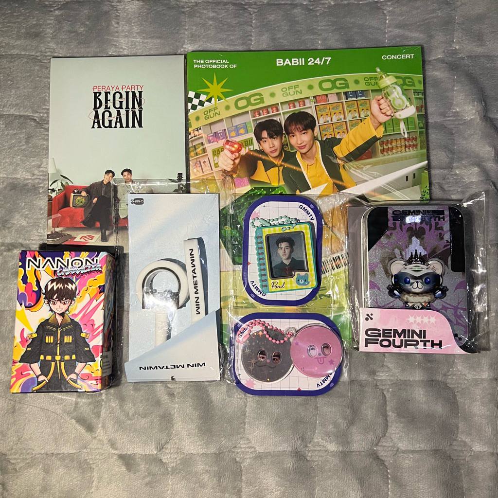 [OFFICIAL] GMMTV Merch Sealed & Unsealed - Photobook / Postcard Set / Keychain / Tin Case / Art Toy 