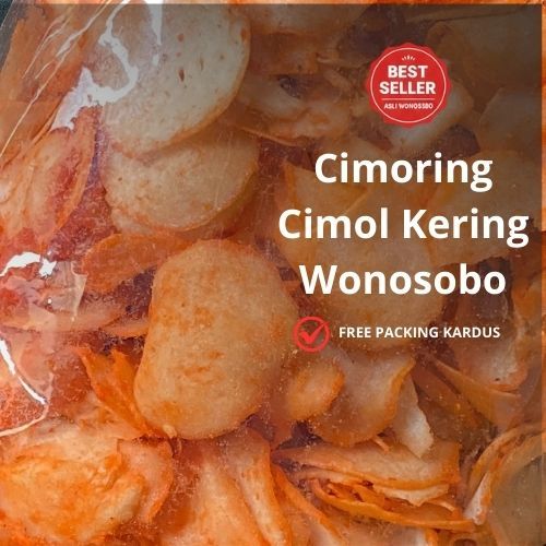 Cimoring Cimol Kering Wonosobo 250gr Molring Keripik Cimol Pedas Daun Jeruk Gurih Renyah Premium