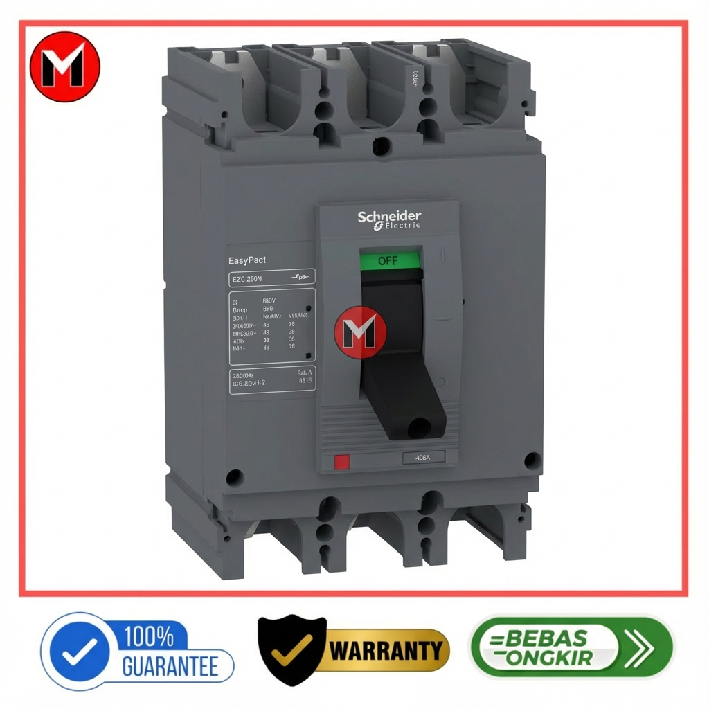 Schneider EZC100F3100 MCCB 3P 100A 10kA NFB EasyPact EZC 100 Ampere Original