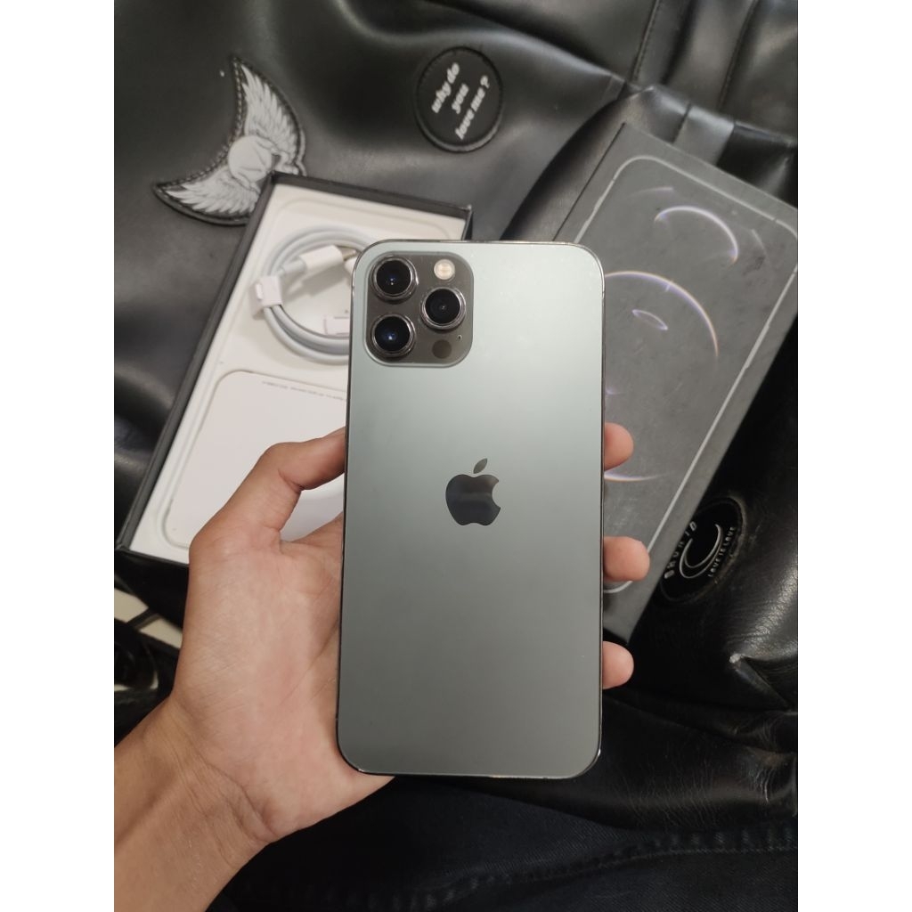 iPhone 12pro Max 128gb mulus komplit