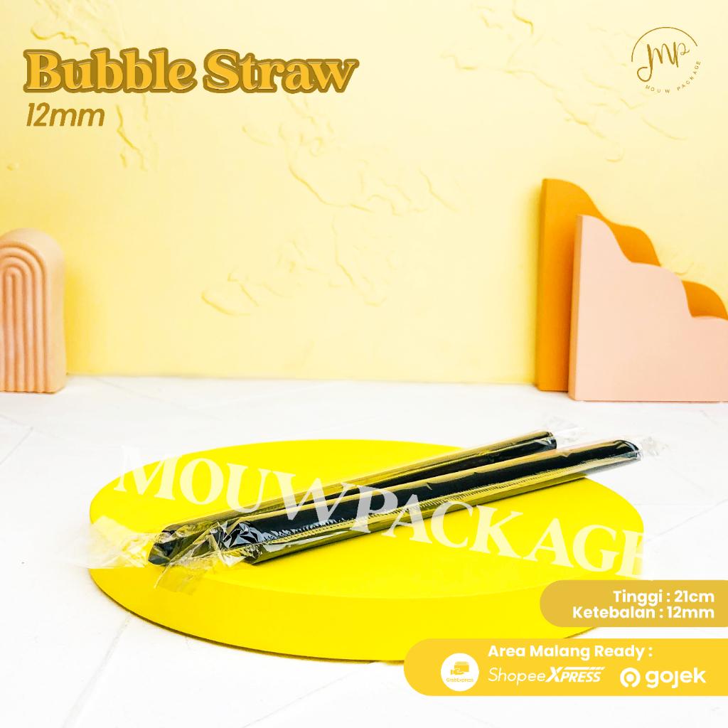 SEDOTAN HITAM 12MM / SEDOTAN BOBA