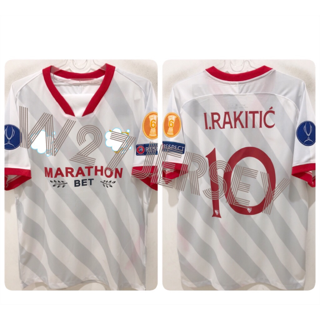 JERSEY RETRO - SEVILLA HOME 2020-2021 name player I.Rakitic + Patch