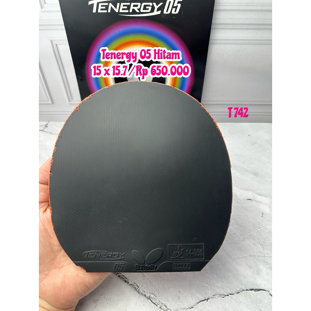 second karet pingpong tenis meja butterfly tenergy 05 hitam original market jepang