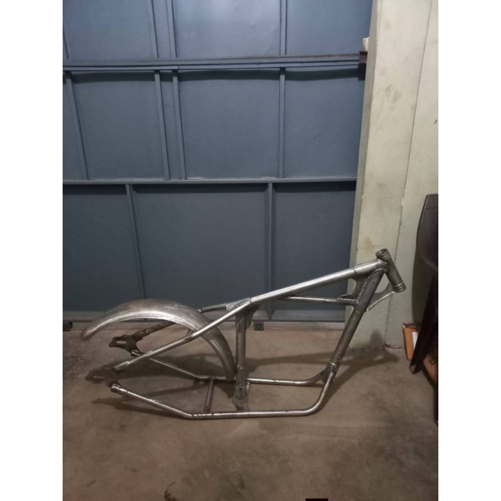 Rangka chopper Tiger atau Yamaha Scorpio premium bahan SCH 3,5 mm rangka chopper rangka coper premiu
