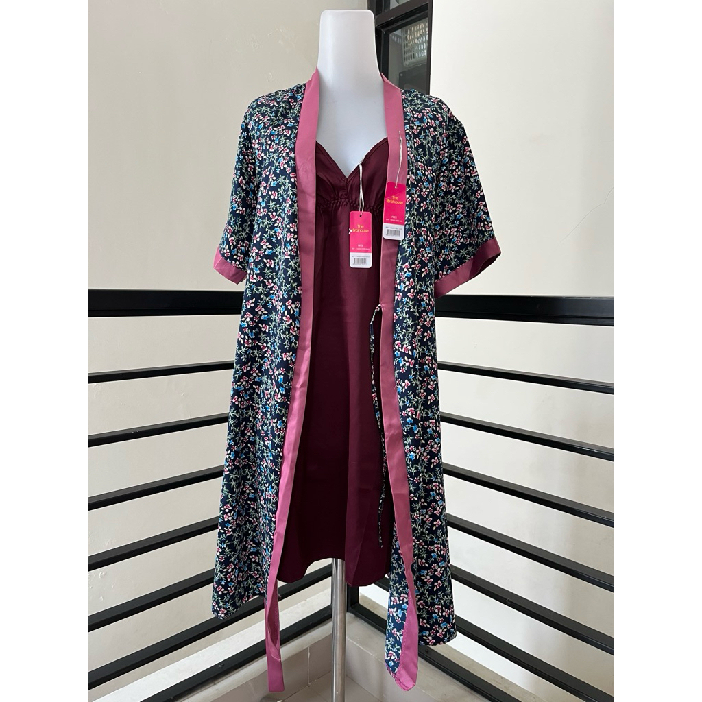 THE BRAHOUSE LINGERIE SET PIYAMA KIMONO SET + DRESS S LINGERIE ALL SIZE